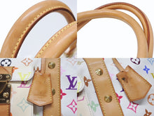 画像をギャラリービューアに読み込む, LOUIS VUITTON ルイヴィトン キーポル45 ボストンバッグ M92641 モノグラム マルチカラー ホワイト 村上隆 美品 中古 4b007645