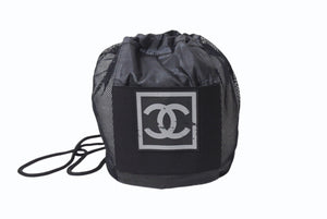 新品未使用 CHANEL シャネル スポーツライン BASKETBALL バスケットボール ココマーク ブラック グレー ゴム ロゴ 7号球 中古 4b000765