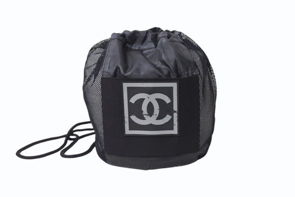 新品未使用 CHANEL シャネル スポーツライン BASKETBALL バスケットボール ココマーク ブラック グレー ゴム ロゴ 7号球 中古 4b000765