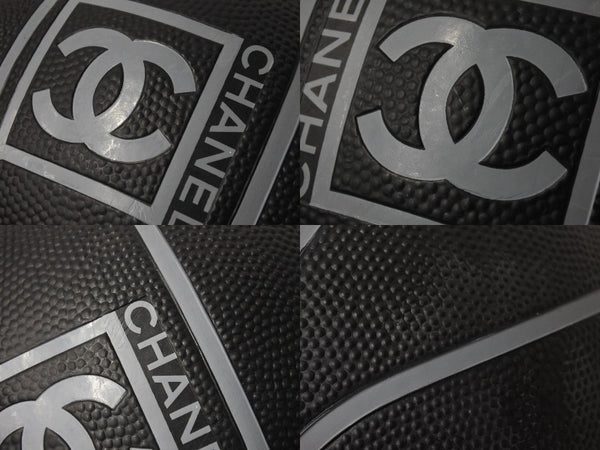 新品未使用 CHANEL シャネル スポーツライン BASKETBALL バスケットボール ココマーク ブラック グレー ゴム ロゴ 7号球 中古 4b000765
