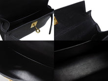 画像をギャラリービューアに読み込む, HERMES エルメス Mini Kelly2 ミニケリー2 ミニハンドバッグ ブラック ヴォーエプソン B刻印 2023年 ゴールド金具 美品 中古 4b007652