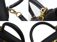 画像をギャラリービューアに読み込む, HERMES エルメス Mini Kelly2 ミニケリー2 ミニハンドバッグ ブラック ヴォーエプソン B刻印 2023年 ゴールド金具 美品 中古 4b007652