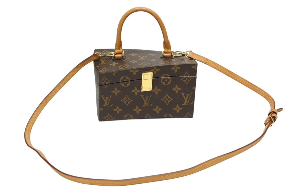LOUIS VUITTON ルイヴィトン ツイステッドボックス 2WAYバッグ M40275 フランクゲーリー ブラウン ゴールド 美品 中古 4b007653