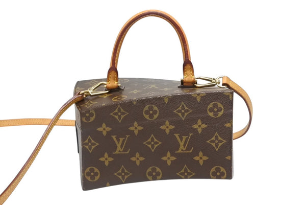 LOUIS VUITTON ルイヴィトン ツイステッドボックス 2WAYバッグ M40275 フランクゲーリー ブラウン ゴールド 美品 中古 4b007653