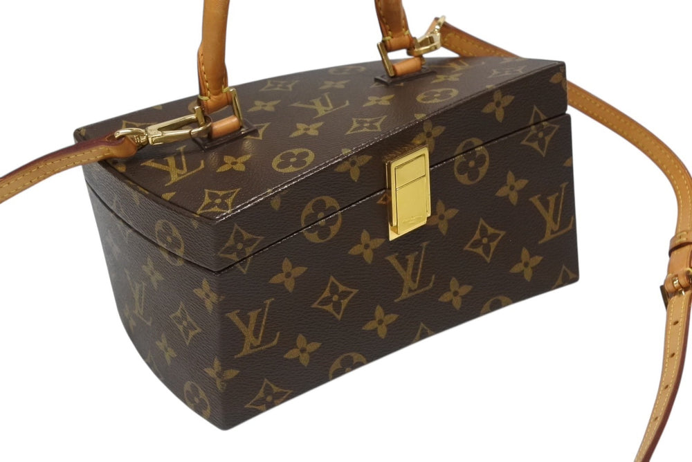LOUIS VUITTON Twisted Box 2WAY Bag M40275 Frank Gehry Brown Gold Good Condition Used 4b007653