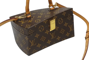 LOUIS VUITTON ルイヴィトン ツイステッドボックス 2WAYバッグ M40275 フランクゲーリー ブラウン ゴールド 美品 中古 4b007653