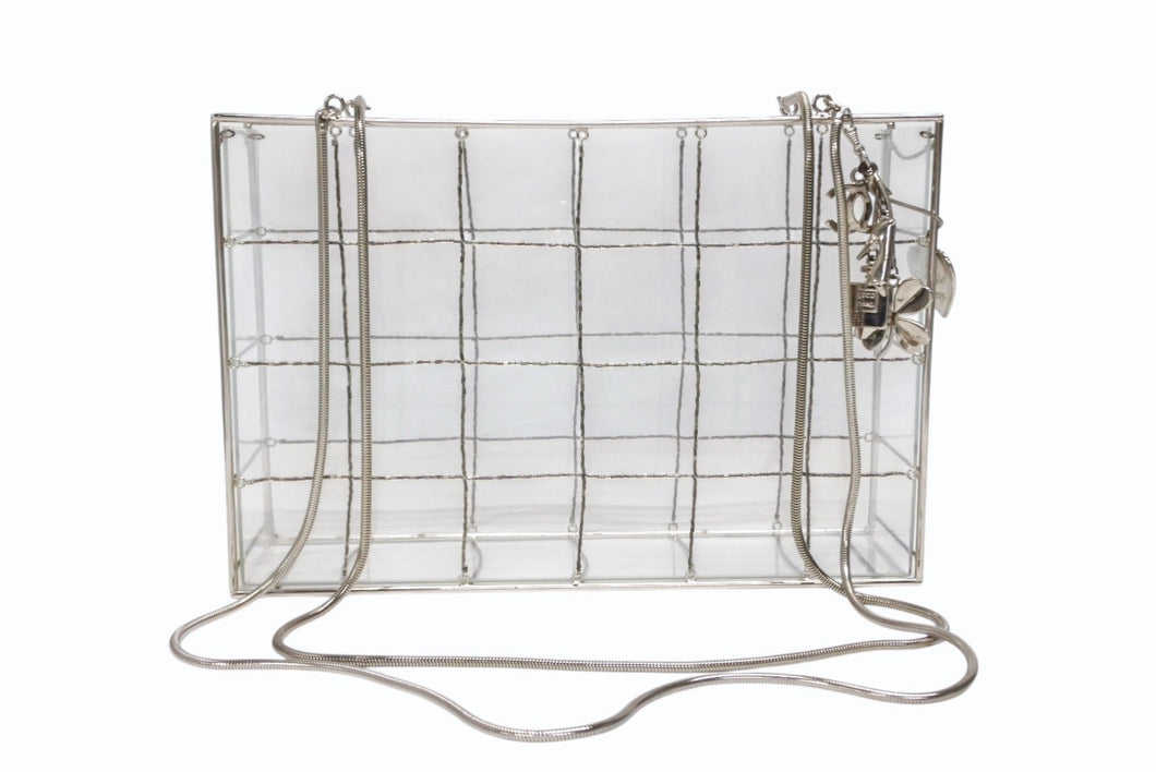 シャネル Chanel アクリル ケース 新品、未使用 レア Used 展示品】シャネル CHANEL ノベルティ アクリルケース 大型サイズ