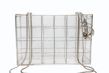 画像をギャラリービューアに読み込む, CHANEL シャネル ココマーク アイコン アクリル ボックス ビーズ チェーンショルダーバッグ クリア 美品 中古 4b007655