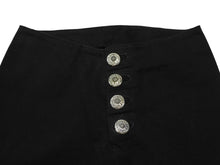 画像をギャラリービューアに読み込む, 極美品 CHROME HEARTS クロムハーツ フレアニー ホースシューボタン パンツ ブラック コットン 25R 中古 4b007656