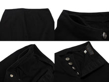 画像をギャラリービューアに読み込む, 極美品 CHROME HEARTS クロムハーツ フレアニー ホースシューボタン パンツ ブラック コットン 25R 中古 4b007656