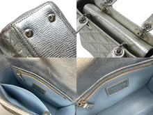 Load image into Gallery viewer, Christian Dior クリスチャンディオール Lady Dior レディディオール スモール 2WAYバッグ カナージュ シルバー シルバー金具 美品 中古 4b007657