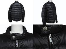 画像をギャラリービューアに読み込む, 極美品 PRADA プラダ トライアングルロゴ ダウンジャケット SGA462 ブラック ナイロン サイズ52 中古 4b007658