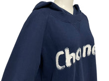 画像をギャラリービューアに読み込む, CHANEL シャネル 2013年 クリスマス限定 ノベルティ C63122K06167 ブルー コットン ラバープリント サイズM 美品 中古 4b007659