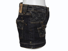 画像をギャラリービューアに読み込む, LOUIS VUITTON ルイヴィトン モノグラム ショートパンツ RW081W MPA08CF7 ダークネイビー コットン サイズ34 良品 中古 4b007660