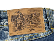 画像をギャラリービューアに読み込む, 極美品 LOUIS VUITTON ルイヴィトン デニムスカート 08SS RW081W WMSK01 CF7 モノグラムデニム コットン ブルー ゴールド金具 中古 4b007661