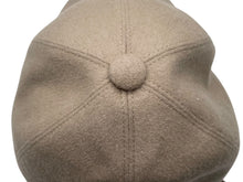 画像をギャラリービューアに読み込む, HERMES エルメス ライリー キャップ セリエボタン Hロゴ刺繍 ベージュ カシミヤ コットン シルク 59 634363N 良品 中古 4b007665