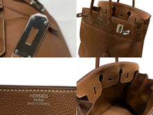 画像をギャラリービューアに読み込む, 極美品 HERMES エルメス オータクロア40 ハンドバッグ ゴールド トゴ K刻印 2025年 シルバー金具 中古 4b007667