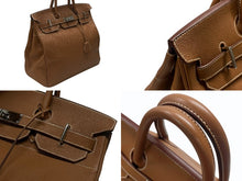 画像をギャラリービューアに読み込む, 極美品 HERMES エルメス オータクロア40 ハンドバッグ ゴールド トゴ K刻印 2025年 シルバー金具 中古 4b007667