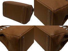 画像をギャラリービューアに読み込む, 極美品 HERMES エルメス オータクロア40 ハンドバッグ ゴールド トゴ K刻印 2025年 シルバー金具 中古 4b007667