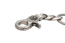 画像をギャラリービューアに読み込む, CHROME HEARTS クロムハーツ ショートクラシックリンク キーリング キーホルダー 2リンク 重量約53.2g シルバー925 美品 中古 4b007671