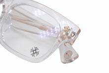 画像をギャラリービューアに読み込む, 極美品 CHROME HEARTS クロムハーツ BSフレア サングラス 52◻︎19-145 アイウェア ブラック クリア 中古 4b007672