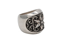 画像をギャラリービューアに読み込む, CHROME HEARTS クロムハーツ CLASSIC OVAL STAR クラシック オーバルスターリング 重量約34.4g サイズ21.5号 美品 中古 4b007677