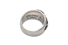 画像をギャラリービューアに読み込む, 極美品 CHROME HEARTS クロムハーツ FLRLCRS 1DIA フローラルクロス 1ダイヤリング 重量約17.6g サイズ17.5号 シルバー 中古 4b007678