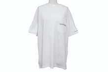 画像をギャラリービューアに読み込む, CHROME HEARTS クロムハーツ スクラロールラベル 半袖Ｔシャツ ホワイト ブラック コットン L 美品 中古 4b007685