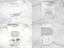 画像をギャラリービューアに読み込む, CHROME HEARTS クロムハーツ スクラロールラベル 半袖Ｔシャツ ホワイト ブラック コットン L 美品 中古 4b007685