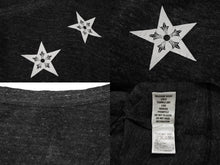 画像をギャラリービューアに読み込む, CHROME HEARTS クロムハーツ 半袖Vネック スタープリントTシャツ グレー ホワイト コットン L 美品 中古 4b007689