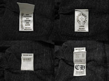 画像をギャラリービューアに読み込む, CHROME HEARTS クロムハーツ 半袖Vネック スタープリントTシャツ グレー ホワイト コットン L 美品 中古 4b007689