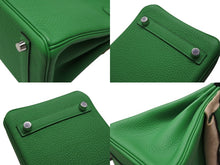 画像をギャラリービューアに読み込む, 新品未使用 HERMES エルメス ハンドバッグ W刻印 バーキン25 バンブー シルバー金具 トゴ 中古 4b007690