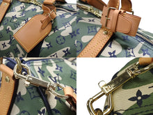 画像をギャラリービューアに読み込む, 極美品 LOUIS VUITTON ルイヴィトン ×村上隆 キーポルバンドリエール55 モノグラムモフラージュ M95774 ゴールド金具 中古 4b007693