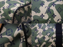 画像をギャラリービューアに読み込む, 極美品 LOUIS VUITTON ルイヴィトン ×村上隆 キーポルバンドリエール55 モノグラムモフラージュ M95774 ゴールド金具 中古 4b007693