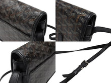 画像をギャラリービューアに読み込む, GOYARD ゴヤール BELVEDERE PM ベルヴェデーレPM ショルダーバッグ ブラック PVC レザー シルバー金具 良品 中古 4b007694