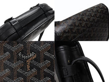 画像をギャラリービューアに読み込む, GOYARD ゴヤール BELVEDERE PM ベルヴェデーレPM ショルダーバッグ ブラック PVC レザー シルバー金具 良品 中古 4b007694