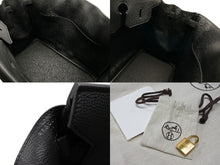 画像をギャラリービューアに読み込む, 新品同様 HERMES エルメス BIRKIN 40 バーキン40 ハンドバッグ トゴ ブラック W刻印 2024年 ゴールド金具 中古 4b007695