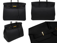 画像をギャラリービューアに読み込む, 新品同様 HERMES エルメス BIRKIN 40 バーキン40 ハンドバッグ トゴ ブラック W刻印 2024年 ゴールド金具 中古 4b007695