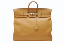 画像をギャラリービューアに読み込む, 激レア HERMES エルメス Hac オータクロア55 ハンドバッグ アルデンヌ ナチュラル ブロンズ金具 ○T刻印 美品 中古 4b007696