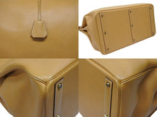 画像をギャラリービューアに読み込む, 激レア HERMES エルメス Hac オータクロア55 ハンドバッグ アルデンヌ ナチュラル ブロンズ金具 ○T刻印 美品 中古 4b007696