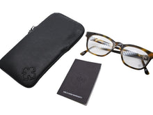 画像をギャラリービューアに読み込む, 極美品 CHROME HEARTS クロムハーツ メガネ LOUVIN CUP メンズ ウェリントン型 めがね 伊達メガネ セルフレーム メタルロゴ 中古 4b007701