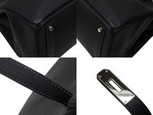 画像をギャラリービューアに読み込む, 極美品 HERMES エルメス Haut a Courroies オータクロア36 ハンドバッグ トゴ ブルーインディゴ シルバー金具 □I刻印 中古 4b007702