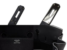 画像をギャラリービューアに読み込む, 極美品 HERMES エルメス Haut a Courroies オータクロア36 ハンドバッグ トゴ ブルーインディゴ シルバー金具 □I刻印 中古 4b007702