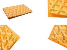 Load image into Gallery viewer, 極美品 GOYARD ゴヤール Grenelle グルネル パスポートケース カードケース PVCコーティングキャンバス イエロー 中古 4b007709