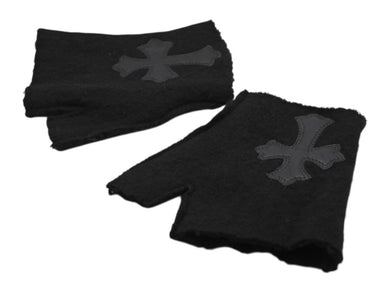 専用 正規品 クロムハーツ レザーパッチ カシミヤ グローブ 手袋 ブラック Chrome Hearts（手袋）のフリマアイテム一覧