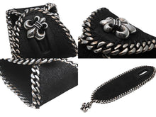 画像をギャラリービューアに読み込む, CHROME HEARTS クロムハーツ レザー ブレスレット バングル BSフレア 希少 シルバー925 2005刻印 72.0g 美品 中古 4b007714