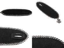 画像をギャラリービューアに読み込む, CHROME HEARTS クロムハーツ レザー ブレスレット バングル BSフレア 希少 シルバー925 2005刻印 72.0g 美品 中古 4b007714