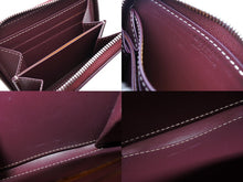 Load image into Gallery viewer, 極美品 GOYARD ゴヤール マティニョンPM ラウンドファスナー 財布 ボルドー PVCコーティングキャンバス レザー 中古 4b007716