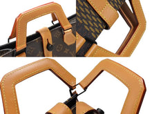 画像をギャラリービューアに読み込む, 極美品 LOUIS VUITTON ルイヴィトン NIGO LVスクエアード トートバッグ N40355 ブラウン PVC レザー ブラック金具 中古 4b007719