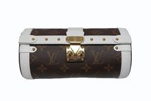 画像をギャラリービューアに読み込む, 極美品 LOUIS VUITTON ルイヴィトン パピヨントランク ショルダーバッグ M81485 モノグラムレザー ブラウン ホワイト ゴールド金具 中古 4b007721